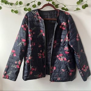 Charter Club Women’s Floral Reversible Jacket size XL